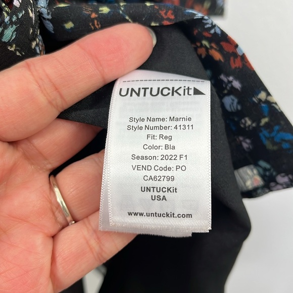 Untuckit Marnie Floral button‎ front Dress size 4 Women’s clothing - Picture 5 of 12